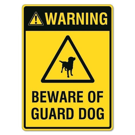 beware of guard dog