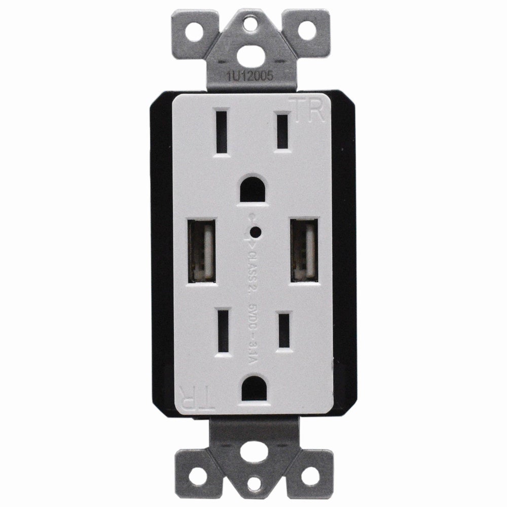 BUSH BABY USB 2-PLUG WALL OUTLET HIDDEN SPY CAMERA