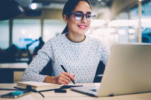 woman on laptop