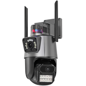 SpyWfi™ Dual Lens PTZ Tracking Night Vision Security Camera 4K UHD WiFi - Security Cameras