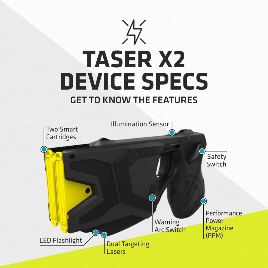 TASER® X2 Stun Gun with Dual Laser | The Home Security Superstore