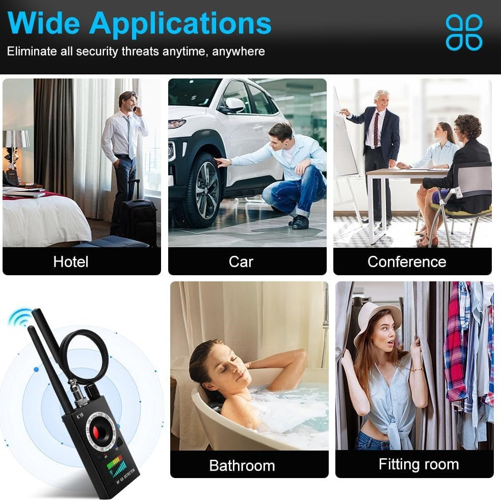 SpyWfi™ Rechargeable Hidden Camera & Wireless Signal Bug Detector