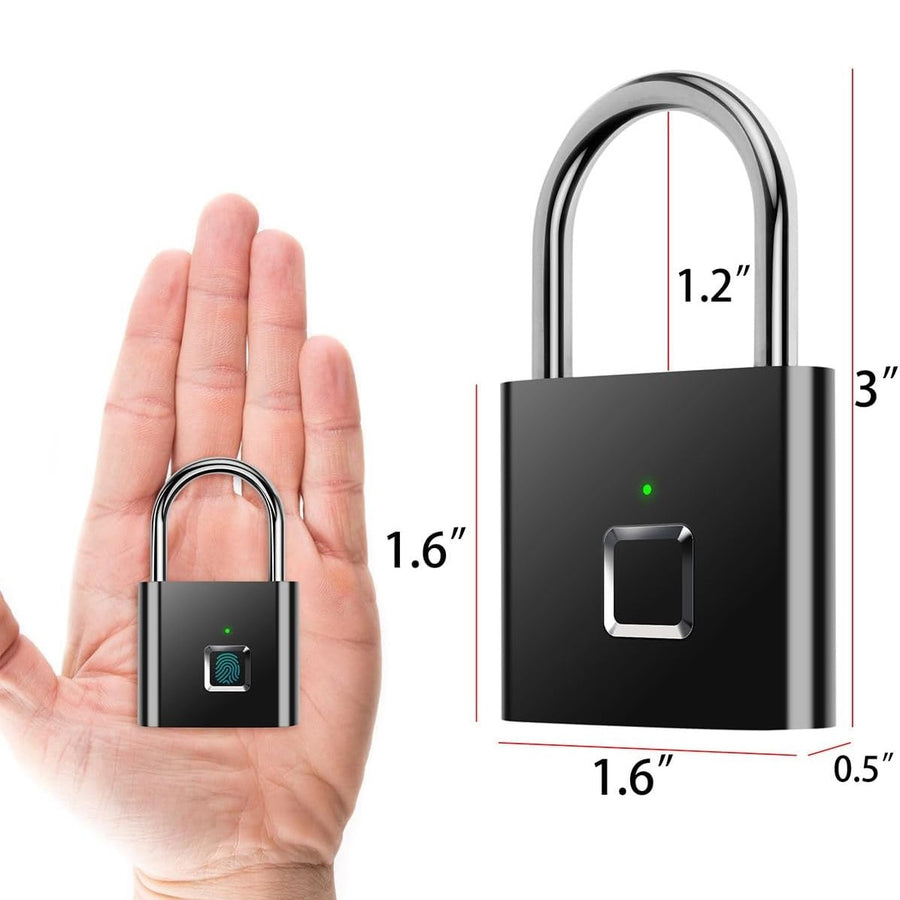 GorillaLock™ Travel Waterproof Keyless Biometric Fingerprint Padlock