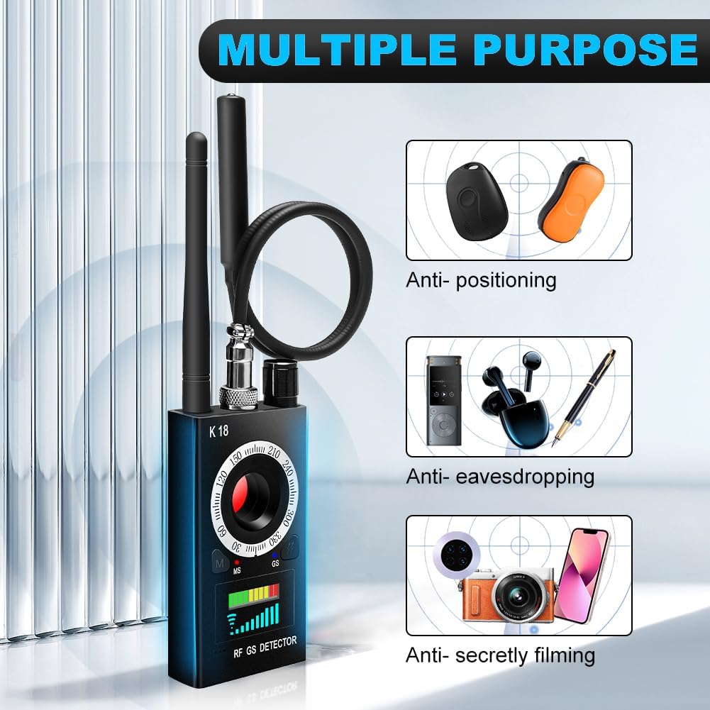 SpyWfi™ Rechargeable Hidden Camera & Wireless Signal Bug Detector