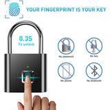 GorillaLock™ Travel Waterproof Keyless Biometric Fingerprint Padlock