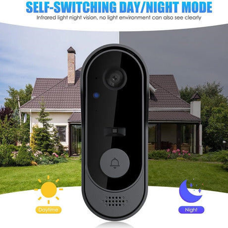 SpyWfi Night Vision Motion Detection Doorbell Security Camera 1080p HD WiFi