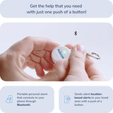 Plegium® Smart Emergency Button Personal Keychain GPS Tracker Panic Alarm