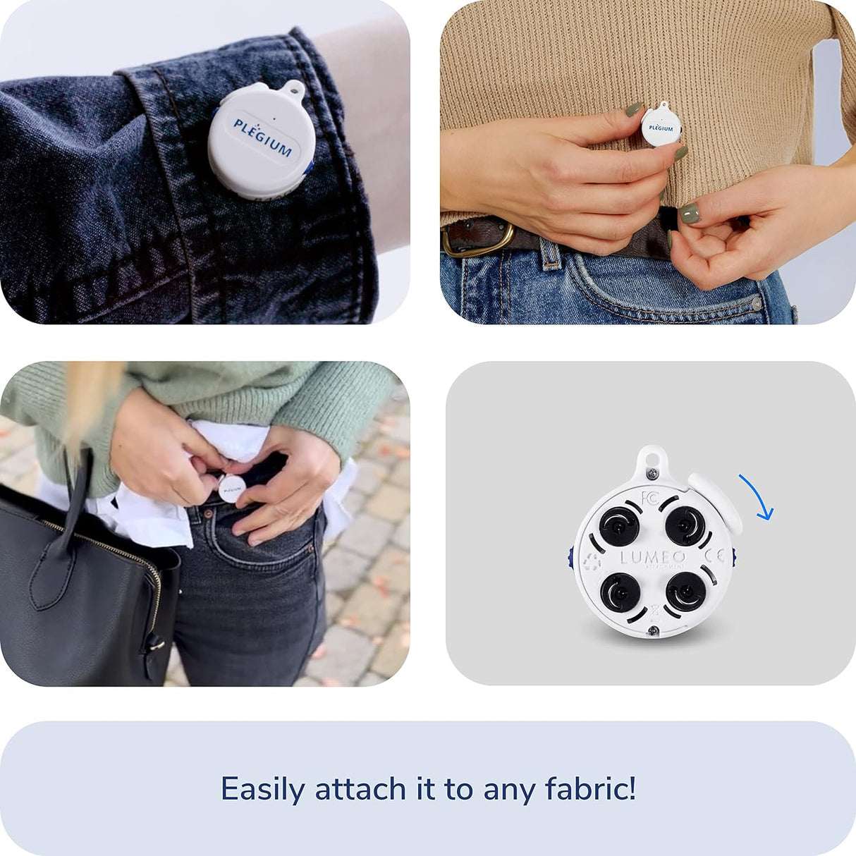 Plegium® Smart Emergency Button Personal Wearable GPS Tracker Panic Alarm