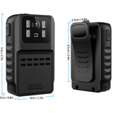 SpyWfi™ Rechargeable Night Vision Police Body Camera 1080p HD WiFi