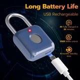 GorillaLock™ Mini Travel Waterproof Keyless Biometric Fingerprint Padlock