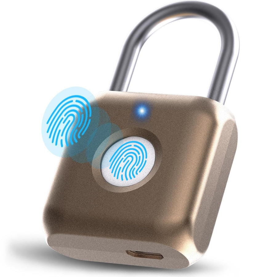 GorillaLock™ Mini Travel Waterproof Keyless Biometric Fingerprint Padlock