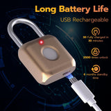 GorillaLock™ Mini Travel Waterproof Keyless Biometric Fingerprint Padlock