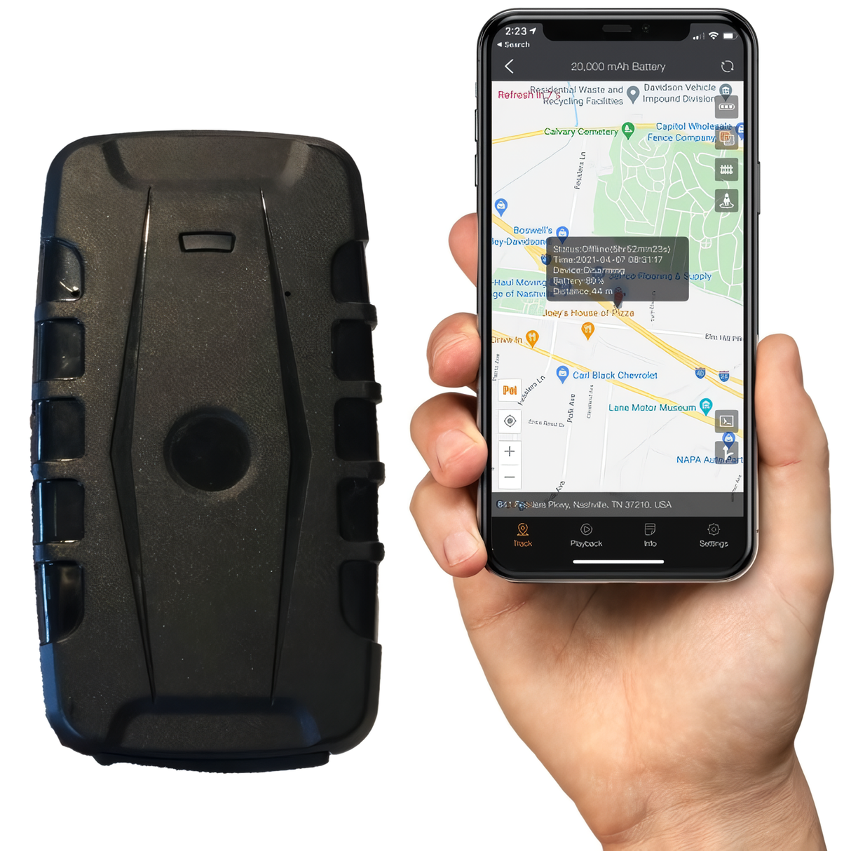 iTrail Endurance Rechargeable Long Life 4G GPS Tracker