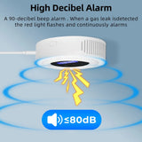 Crow Alert™ Smart WiFi Gas Leak & Temperature Detector Alarm 90dB