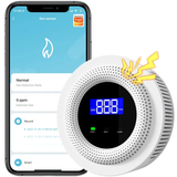 Crow Alert™ Smart WiFi Gas Leak & Temperature Detector Alarm 90dB