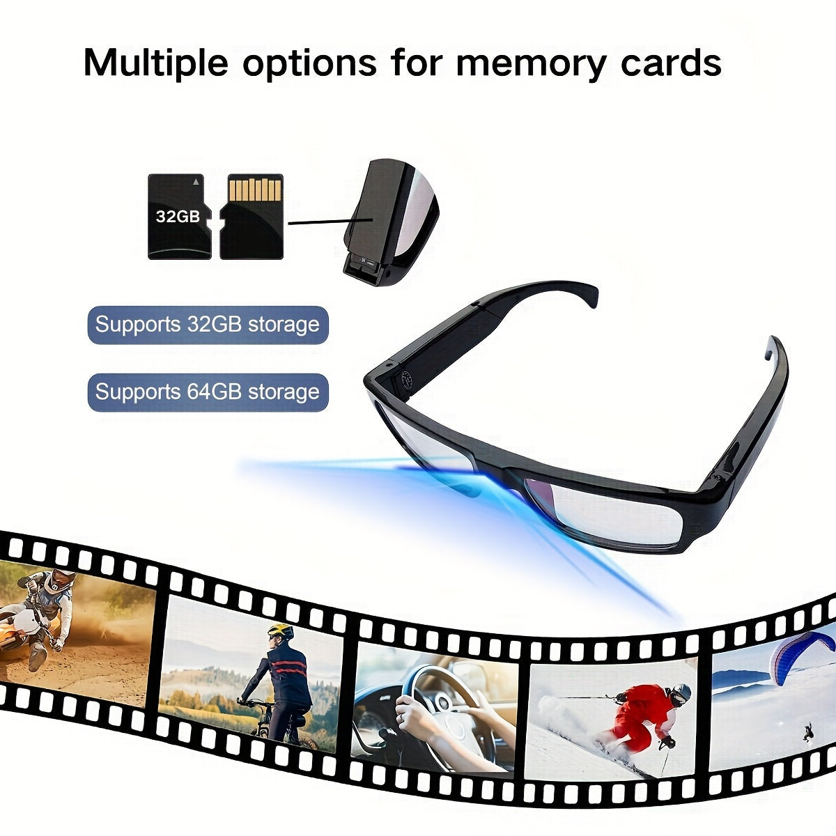 SpyWfi™ Eyeglasses Hidden Rechargeable Spy Camera 1080p HD DVR