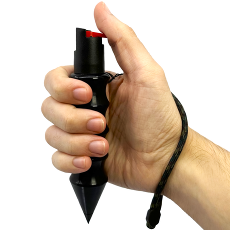 Self-Defense Hammer Pepper Spray Kubotan w/ Wrist Strap