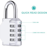 GorillaLock™ Portable Waterproof Keyless 4-Digit Combination Padlock