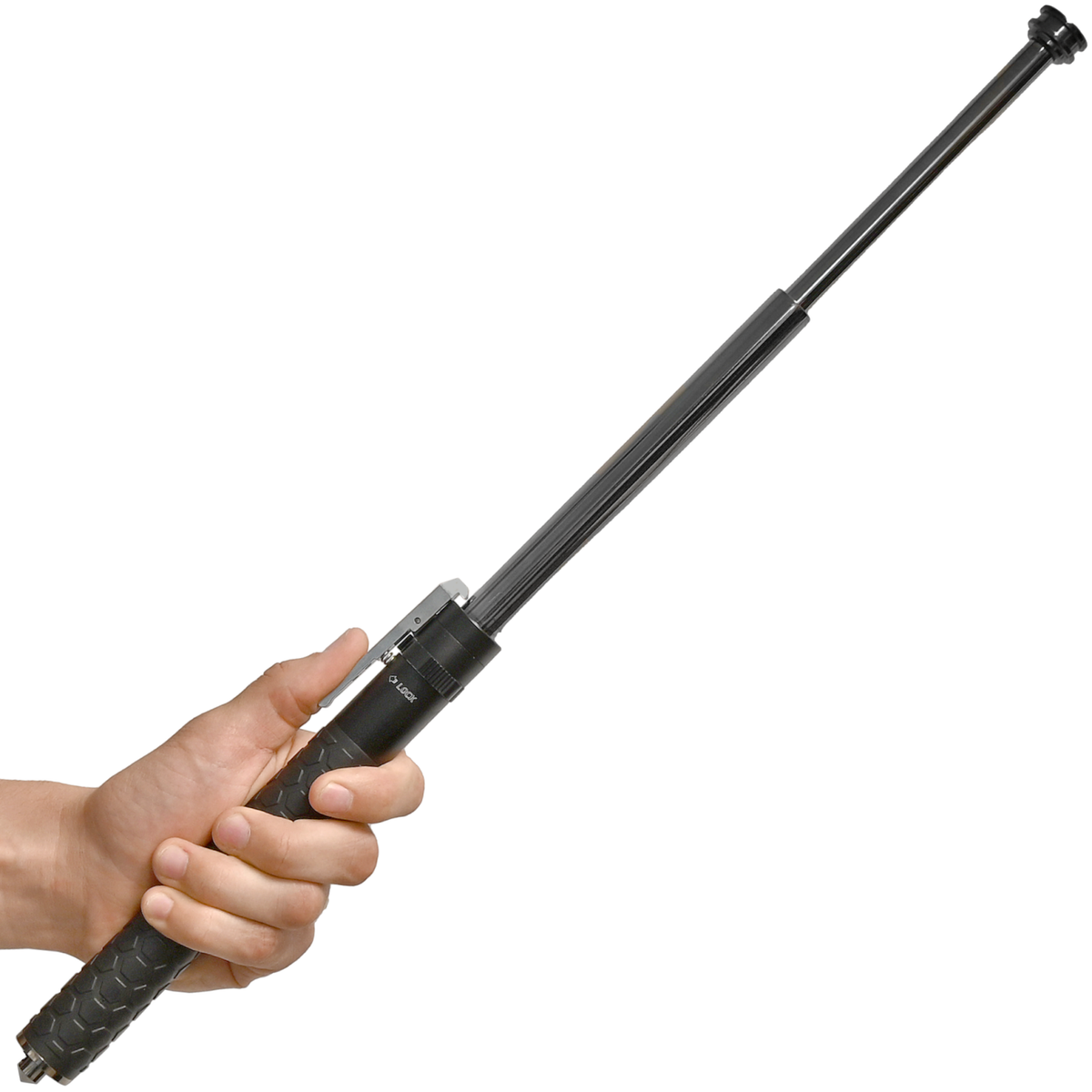Safety Tech Expandable Black Steel Baton 21'' - The Home Security Superstore