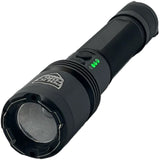 Police Force Tactical Public Defender Stun Gun Flashlight 15M