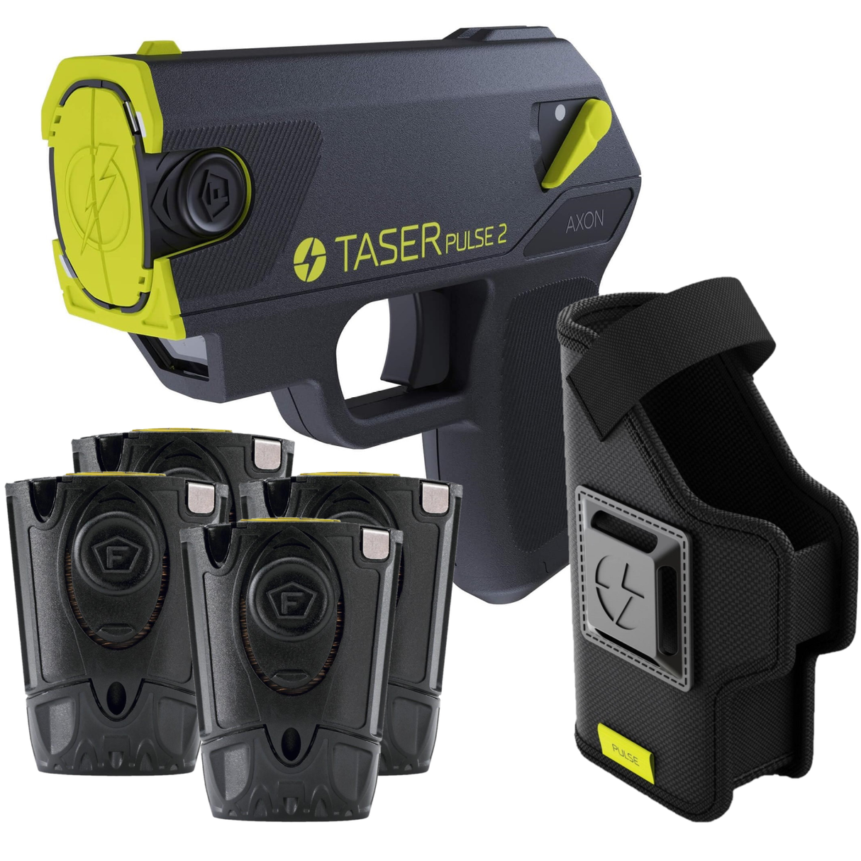 TASER® Pulse 2 Less Lethal Compact Shooting Stun Gun Bundle Pack