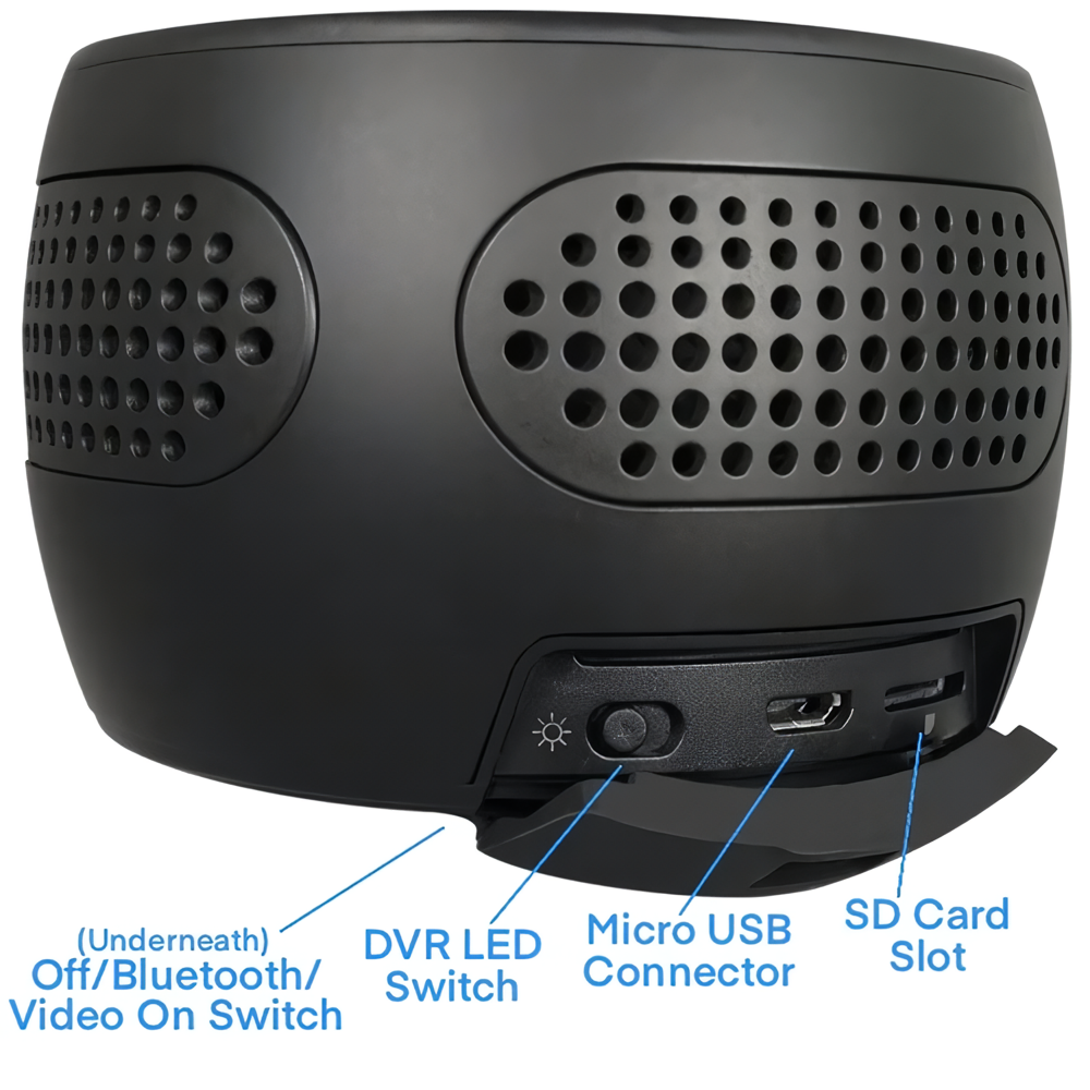 LawMate™ Bluetooth Speaker Hidden Motion Detection Spy Camera 1080p WiFi