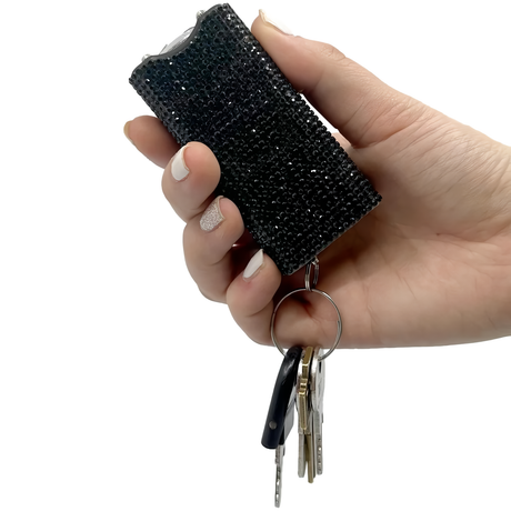 Streetwise Rhinestun Mini Keychain Rechargeable LED Stun Gun