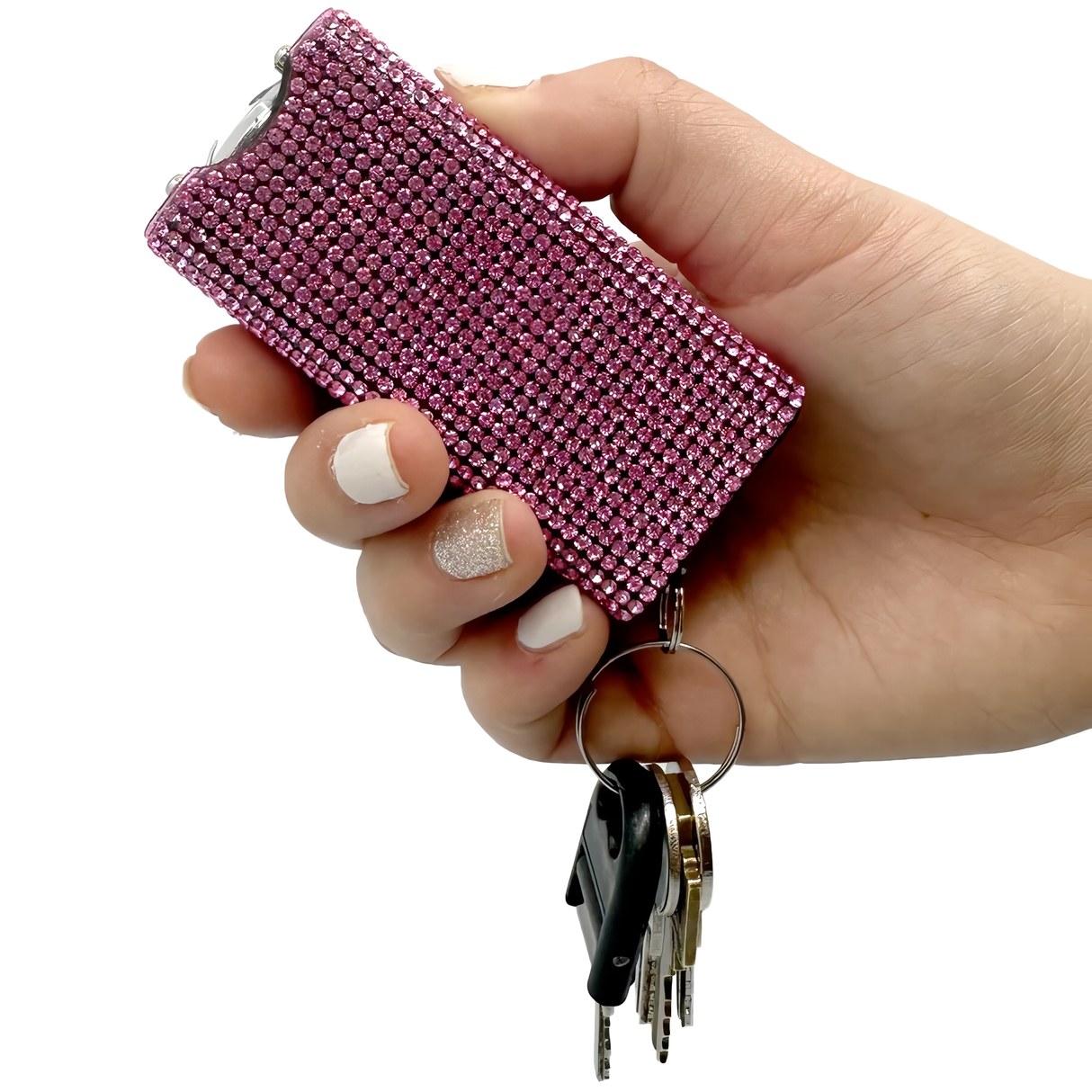 Streetwise Rhinestun Mini Keychain Rechargeable LED Stun Gun