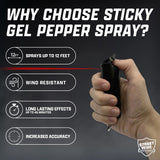 Streetwise Police Strength Sticky Gel Pepper Spray Keychain 1/2 oz.