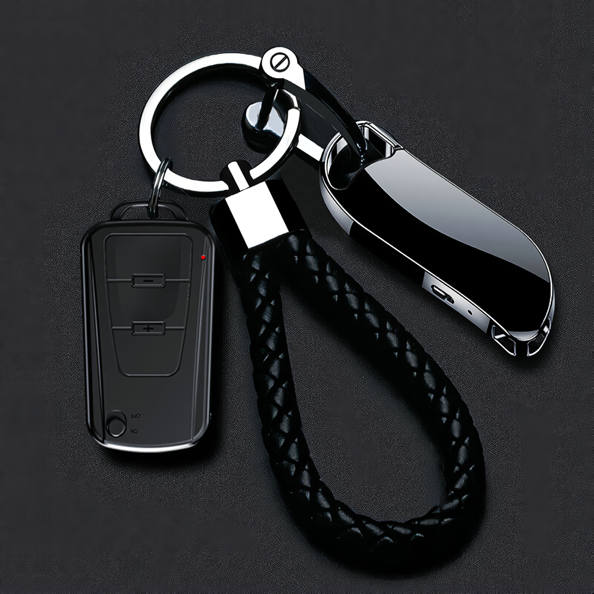 SpyWfi™ Mini Keychain Rechargeable Voice Activated Audio Recorder 32GB