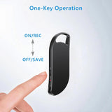 SpyWfi™ Mini Keychain Rechargeable Voice Activated Audio Recorder 32GB