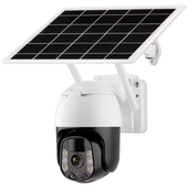 SpyWfi™ Solar PTZ Auto Tracking Night Vision Security Camera 2K UHD WiFi - Security Cameras