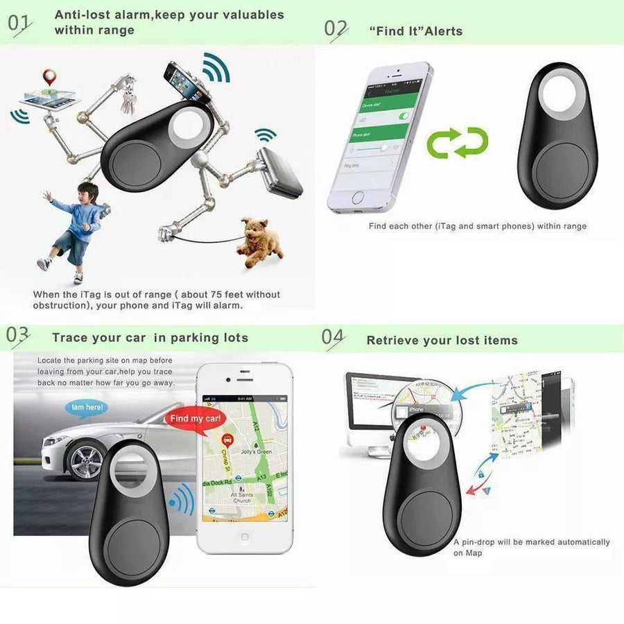 SpyWfi™ Smart Mini Waterproof Bluetooth GPS Lost Tracker Tag