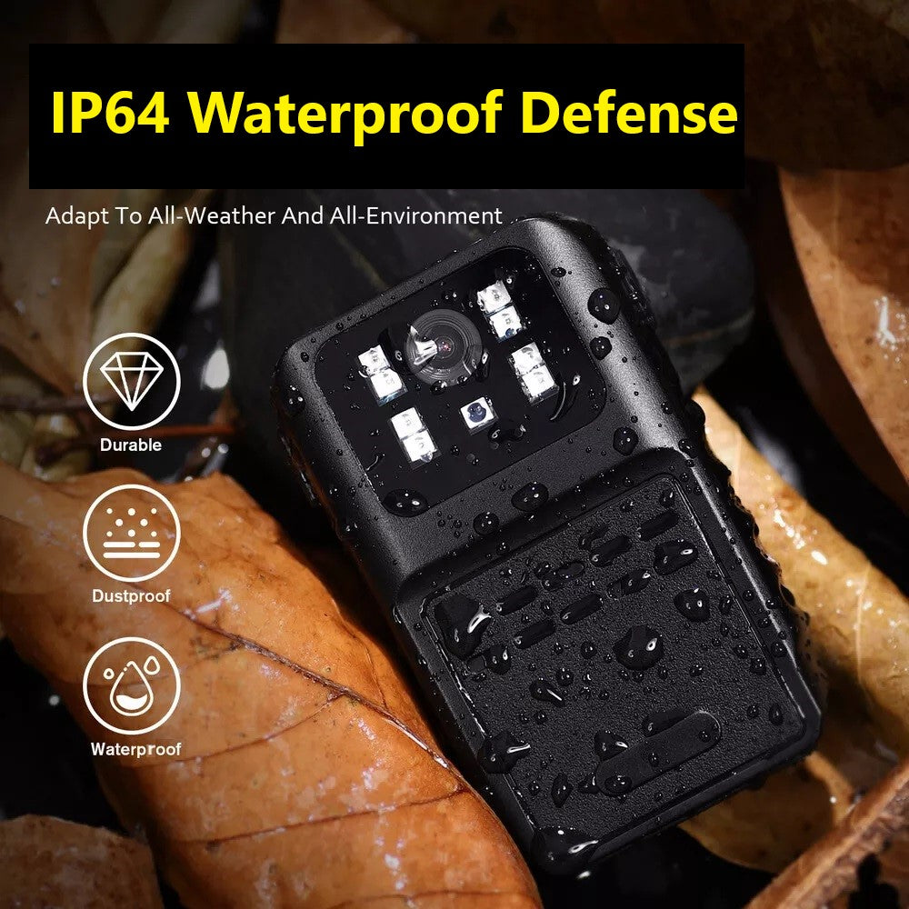 SpyWfi™ Rechargeable Night Vision Police Body Camera 1080p HD WiFi