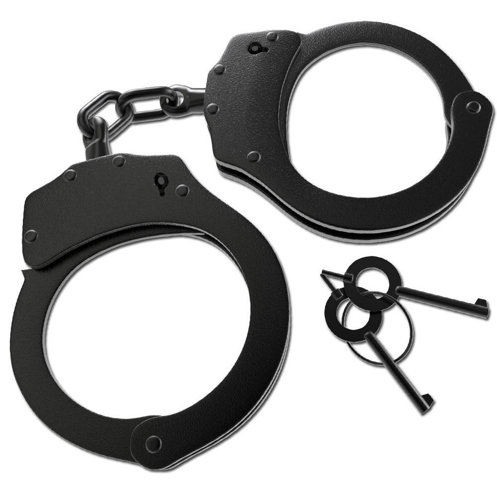 Kwik Force Double Lock Solid Steel Handcuffs W 2 Keys The Home   15912A10 F429a767 C95c 4bc8 A700 32148b4198f0 