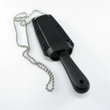 Rite Edge™ Steel Tactical Neck Knife 3" w/ Hard Sheath & Chain