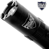 Police Force Tactical Stun Gun Flashlight Black 9.2M