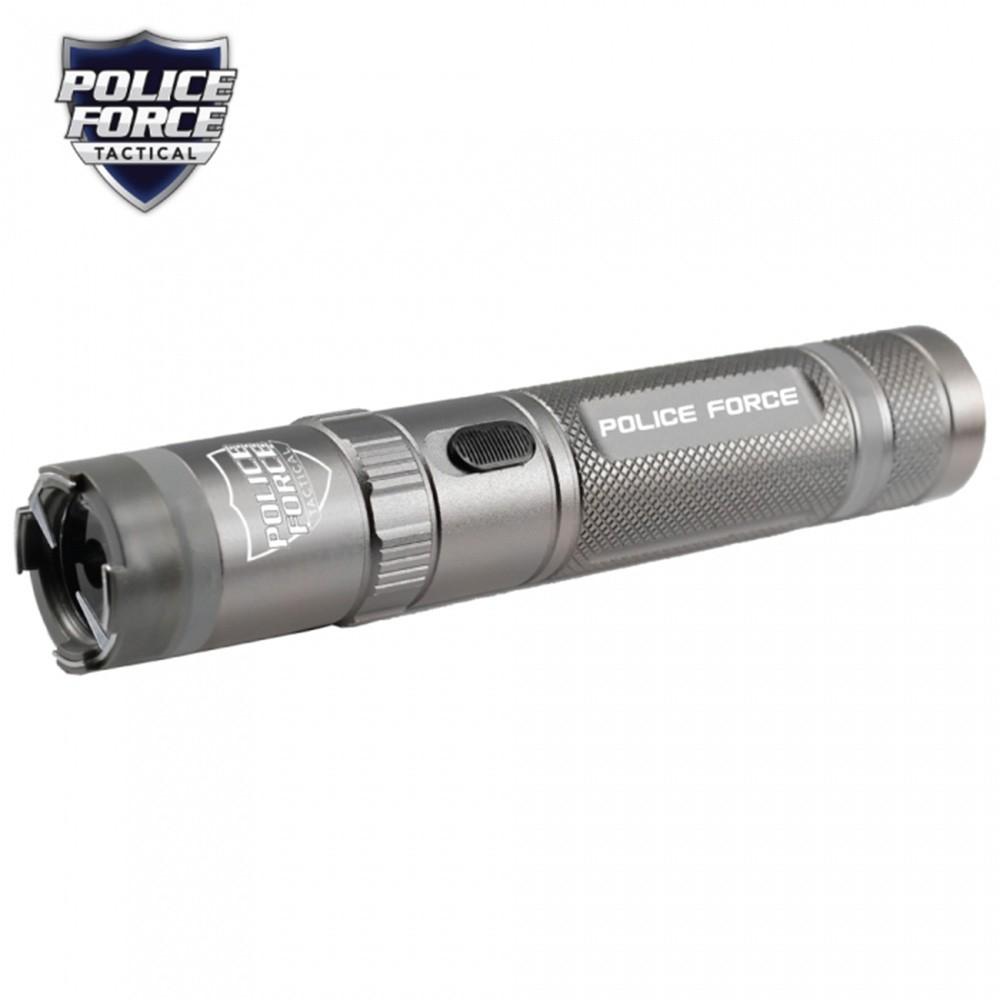 Police Force Tactical Stun Gun Flashlight Grey 9.2M