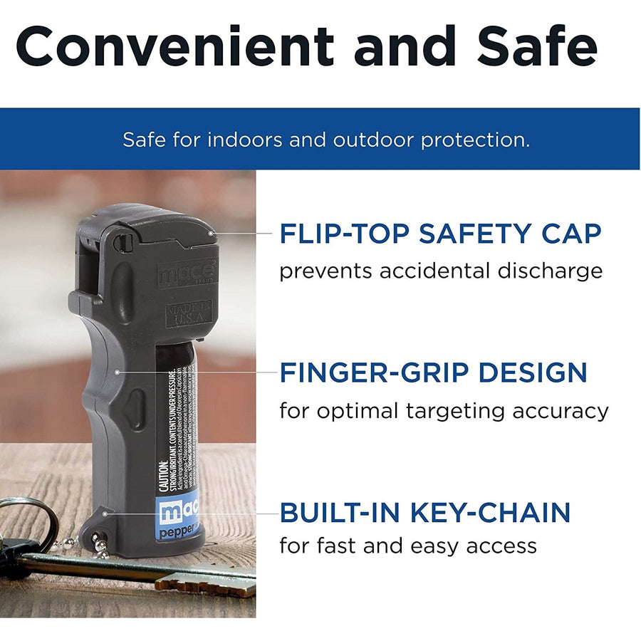 Tear Gas Enhanced Mace Pepper Spray, ideal self defense keychain for w –  Mace® Brand