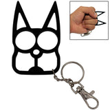 WeaponTek™ Cat Keychain Self-Defense Metal Knuckle Weapon