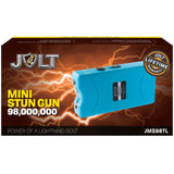 JOLT Mini Rechargeable LED Triple Stun Gun w/ Pocket Clip 98M