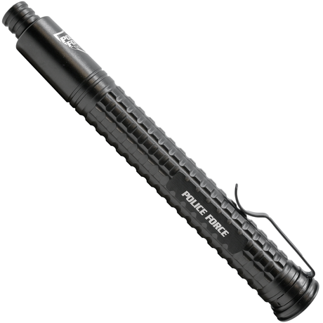 Police Force Tactical Push Button EZ Close Expandable Steel Baton 16"