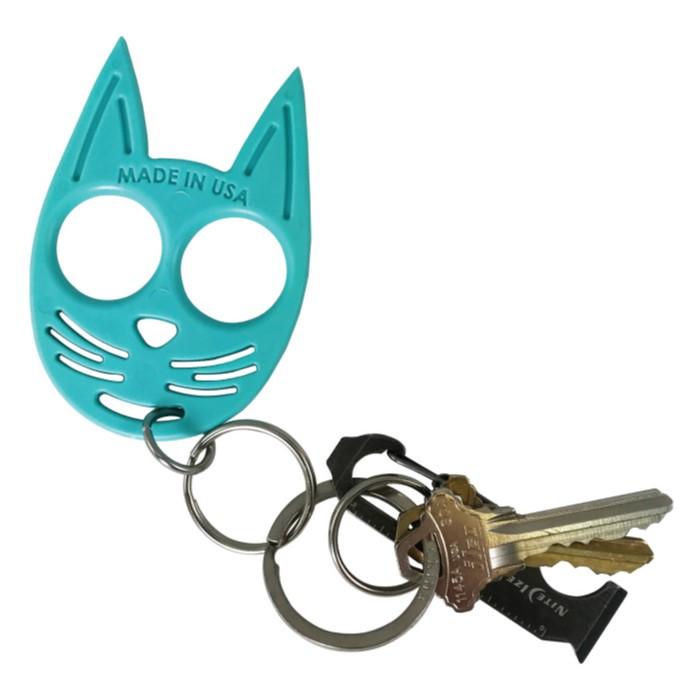 My Kitty Plastic Self-Defense Keychain Weapon Teal