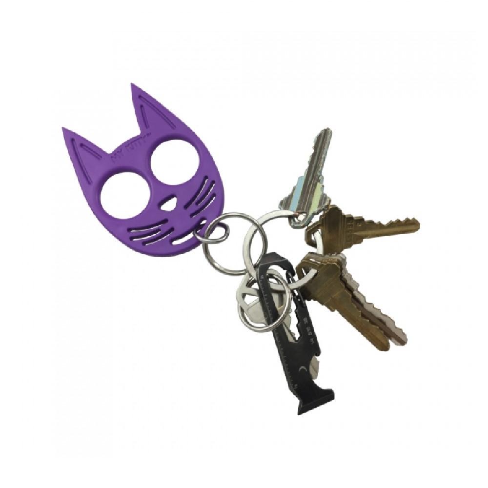 My Kitty Plastic Self-Defense Keychain Weapon Purple