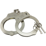 Streetwise Double Lock Solid Steel Handcuffs Nickel