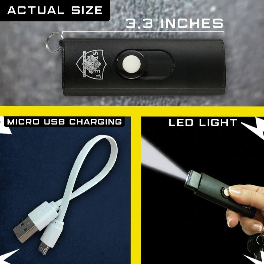 Streetwise™ USB Secure Keychain Stun Gun 22M