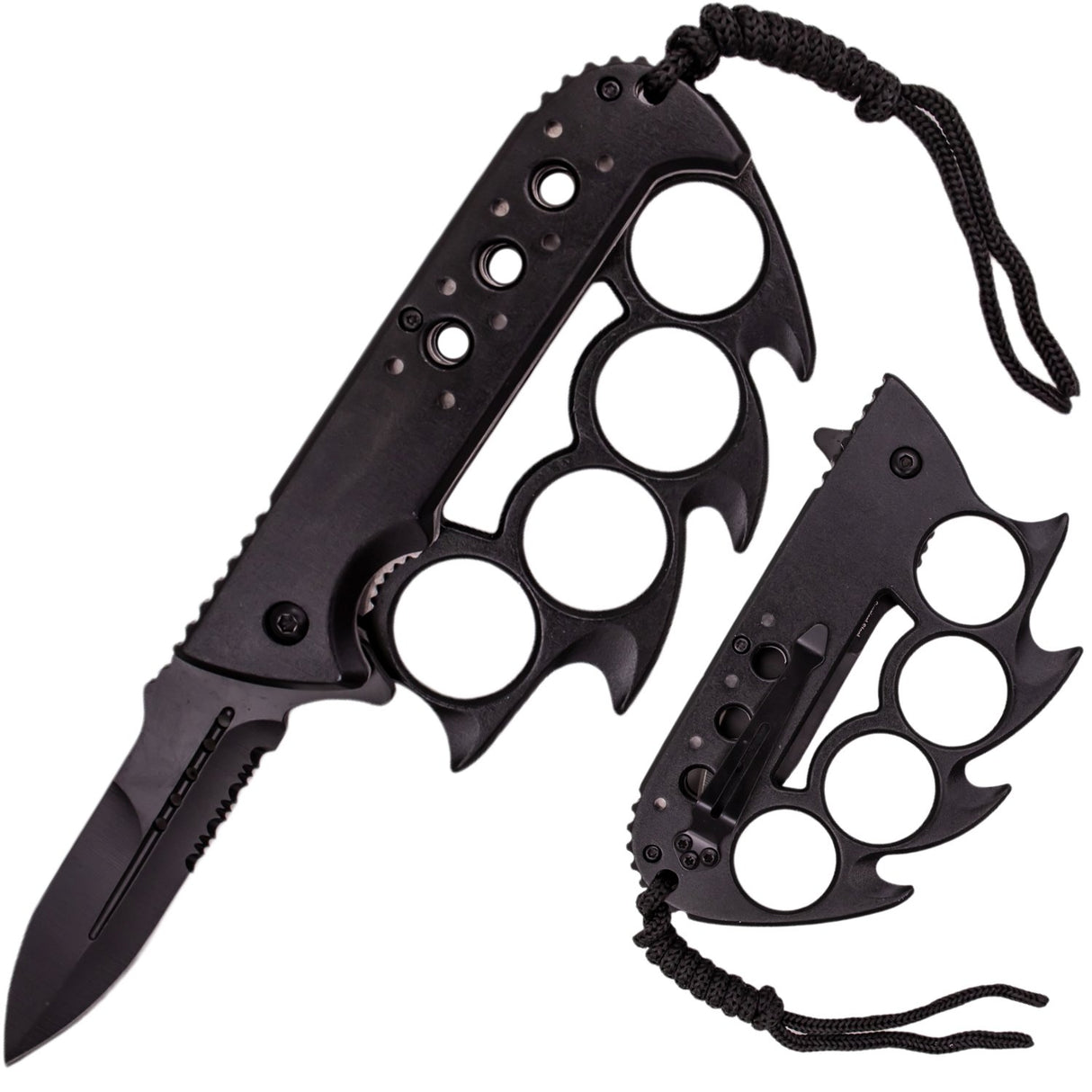 Tiger-USA® Elite Claw Knuckle Duster Tactical Trench Knife 3.25" w/ Paracord