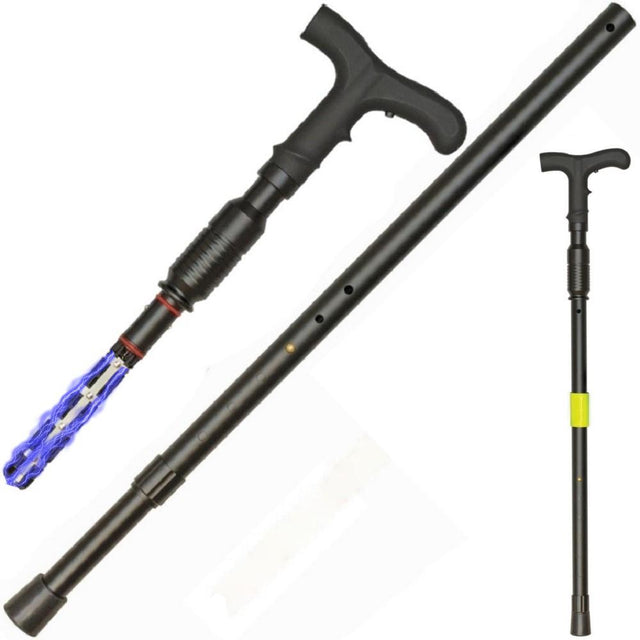 ZAP™ Covert Rechargeable LED Stun Gun Walking Cane 1M