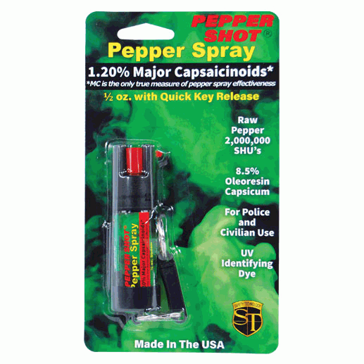 Pepper Shot™ 2 million SHU Spray 1/2 oz. w/ Quick Key Release